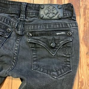 Miss Me Black Skinny Jeans Size 28